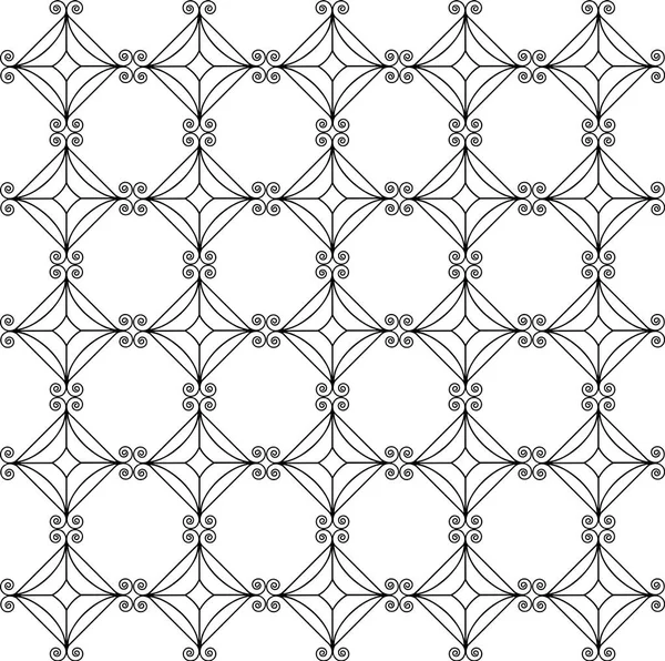 Patrón sin costura vectorial. Blanco y negro Patrón geométrico repetitivo — Vector de stock