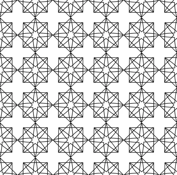 Patrón sin costura vectorial. Blanco y negro Patrón geométrico repetitivo — Archivo Imágenes Vectoriales