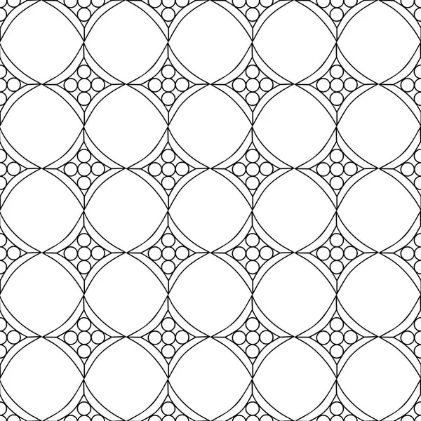 Vector sömlösa mönster. Svart och vitt upprepande geometriska mönster — Stock vektor