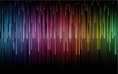 güzel açılan satır gökkuşağı renkli arka planla