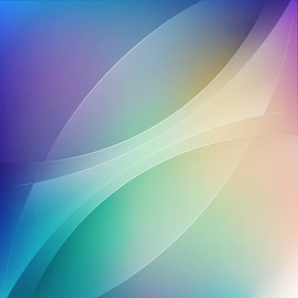 Fondo de onda de transparencia de color suave — Vector de stock