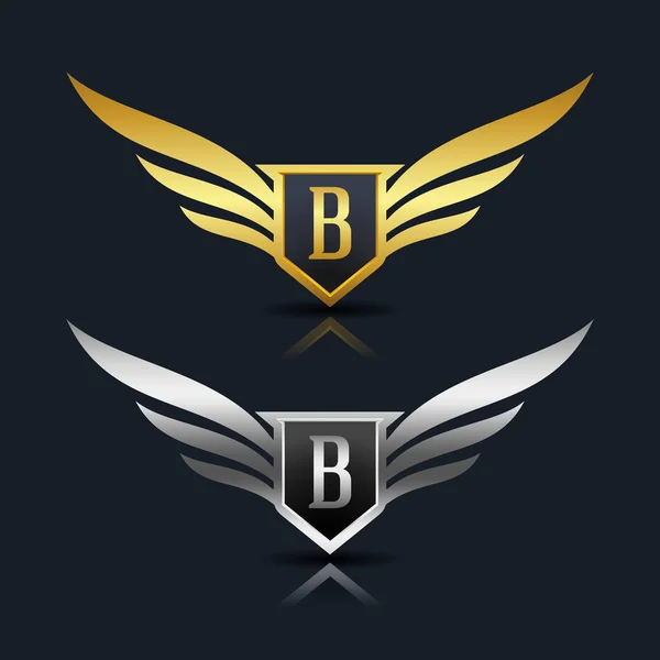 Letter B emblem Logo — Stock Vector