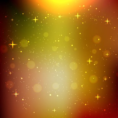 Parlayan yıldız Bokeh arka plan