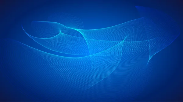 Синя Хвиля Фону Векторна Ілюстрація Повністю Змінений Вектор — стоковий вектор