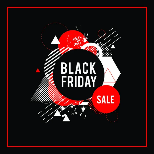 Modelo Publicidade Black Friday Ilustração Vetorial Vector Totalmente Editável — Vetor de Stock