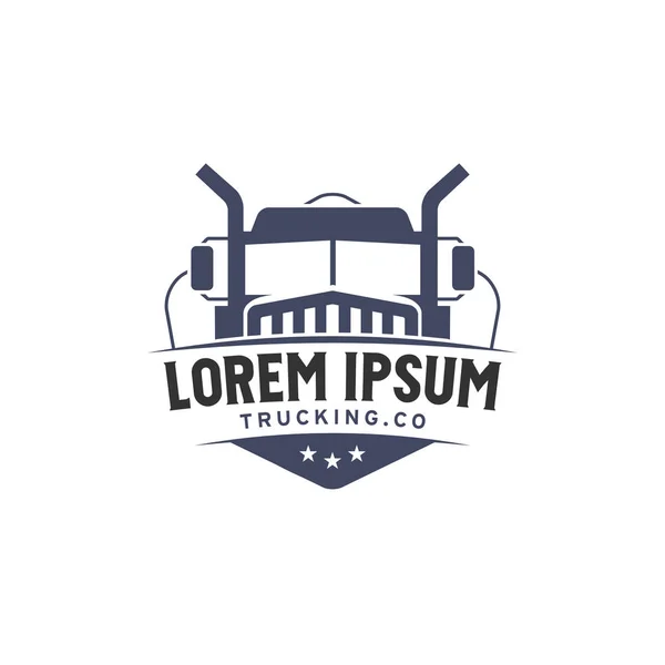 otomatik kamyon logosu. Vektör çizim. Tamamen düzenlenebilir vektör.