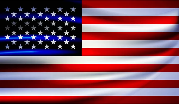 Bandiera Usa Illustrazione Vettoriale Vettore Completamente Modificabile — Vettoriale Stock