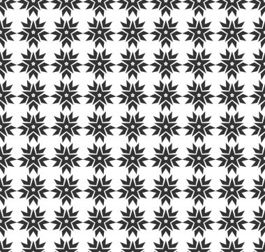Soyut geometrik Seamless modeli. Geometrik siyah ve beyaz doku yinelenen. geometrik dekorasyon
