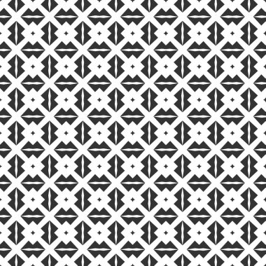 Soyut geometrik Seamless modeli. Geometrik siyah ve beyaz doku yinelenen. geometrik dekorasyon
