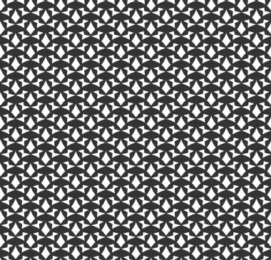 Soyut geometrik Seamless modeli. Geometrik siyah ve beyaz doku yinelenen. geometrik dekorasyon