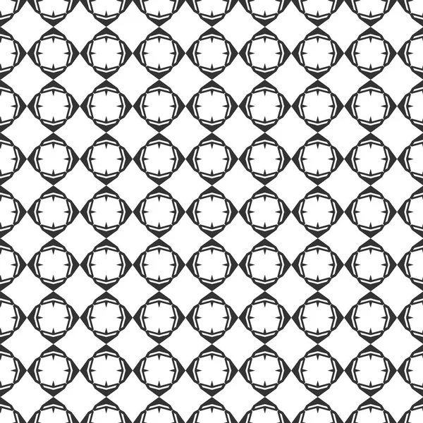 추상적인 기하학적 완벽 한 패턴입니다. 기하학적 흑백 텍스처 반복. 기하학적 장식 — 스톡 벡터