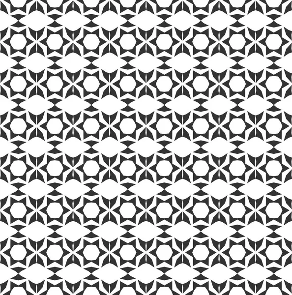 Schéma géométrique abstrait sans couture. Texture géométrique répétée Noir et blanc. décoration géométrique — Image vectorielle