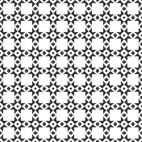 Abstrakte geometrische nahtlose Muster. sich wiederholende geometrische Schwarz-Weiß-Textur. geometrische Dekoration — Stockvektor