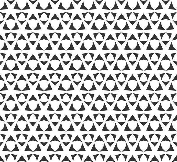 Abstrakte geometrische nahtlose Muster. sich wiederholende geometrische Schwarz-Weiß-Textur. geometrische Dekoration — Stockvektor