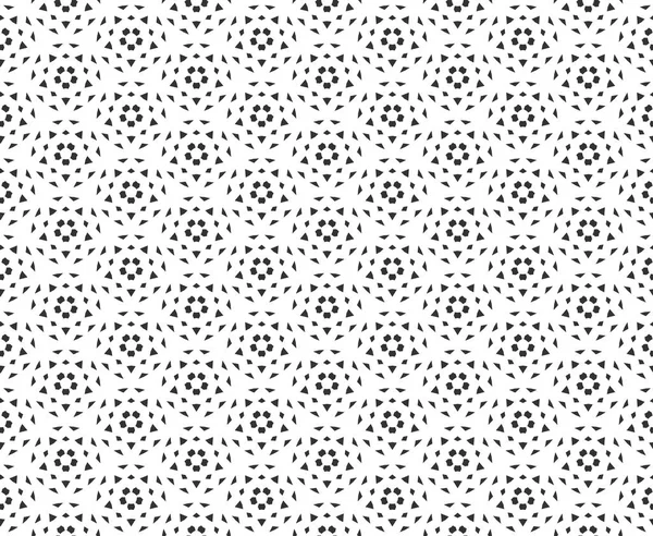 Astratto pattern geometrico Seamless. Ripetizione geometrica texture in bianco e nero. decorazione geometrica — Vettoriale Stock