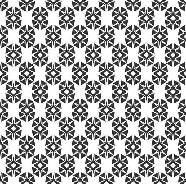Astratto pattern geometrico Seamless. Ripetizione geometrica texture in bianco e nero. decorazione geometrica — Vettoriale Stock