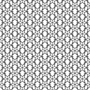 Soyut geometrik Seamless modeli. Geometrik siyah ve beyaz doku yinelenen. geometrik dekorasyon