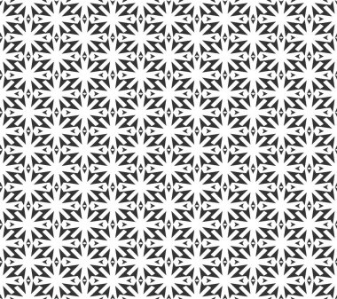 Soyut geometrik Seamless modeli. Geometrik siyah ve beyaz doku yinelenen. geometrik dekorasyon
