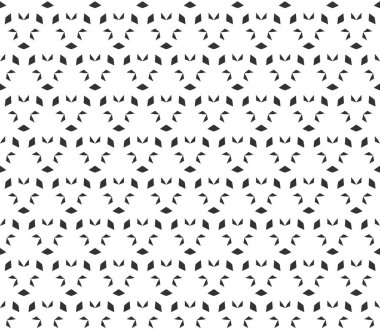 Soyut geometrik Seamless modeli. Geometrik siyah yinelenen 