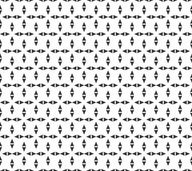 Soyut geometrik Seamless modeli. Geometrik siyah yinelenen 