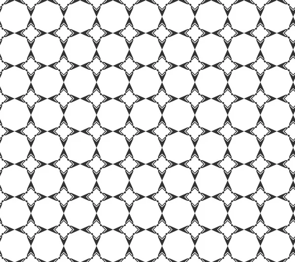 Schéma Géométrique Abstrait Sans Couture Texture Géométrique Répétée Noir Blanc — Image vectorielle