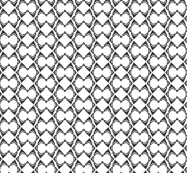 Astratto Pattern Geometrico Seamless Ripetizione Geometrica Texture Bianco Nero Decorazione — Vettoriale Stock