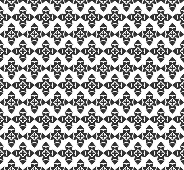 Abstracte geometrische naadloze patroon. Herhalende geometrische zwart — Stockvector