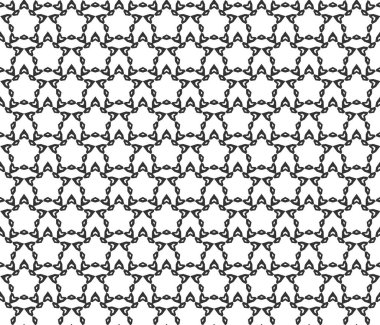 Soyut geometrik Seamless modeli. Geometrik siyah yinelenen 