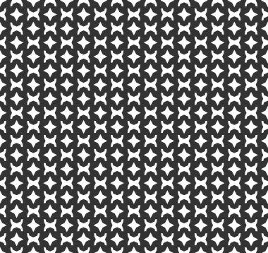 Soyut geometrik Seamless modeli. Geometrik siyah yinelenen 
