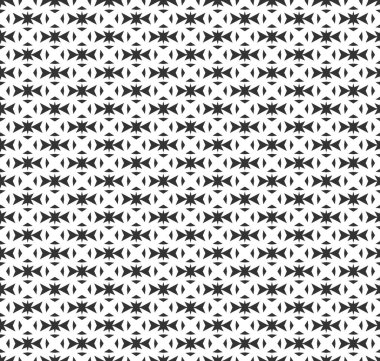 Soyut geometrik Seamless modeli. Geometrik siyah ve beyaz doku yinelenen.