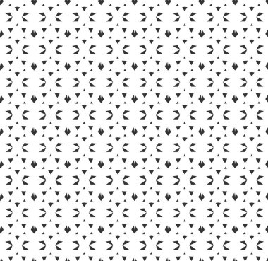 Soyut geometrik Seamless modeli. Geometrik siyah ve beyaz doku yinelenen.
