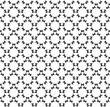 Soyut geometrik Seamless modeli. Geometrik siyah ve beyaz doku yinelenen.