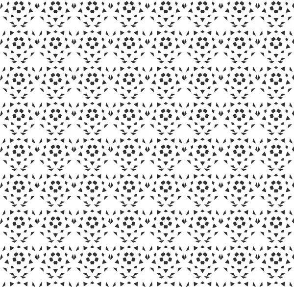 Абстрактный геометрический бесшовный рисунок. Повторение геометрической черно-белой текстуры . — стоковый вектор