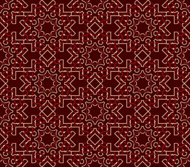 Seamless modeli dekoratif simetri, süsleme tasarlamak vektör 