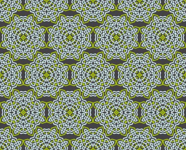 Seamless modeli dekoratif simetri, süsleme desen vektör çizim