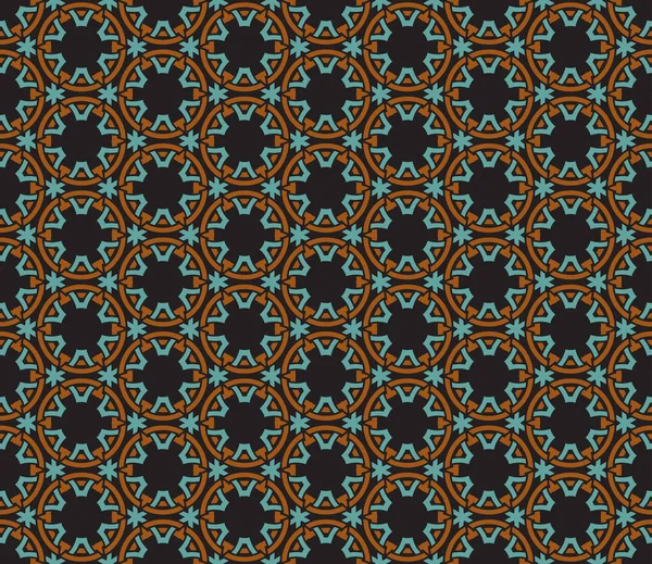 Patrón inconsútil simetrías decorativas, vector patrón ornamento — Vector de stock