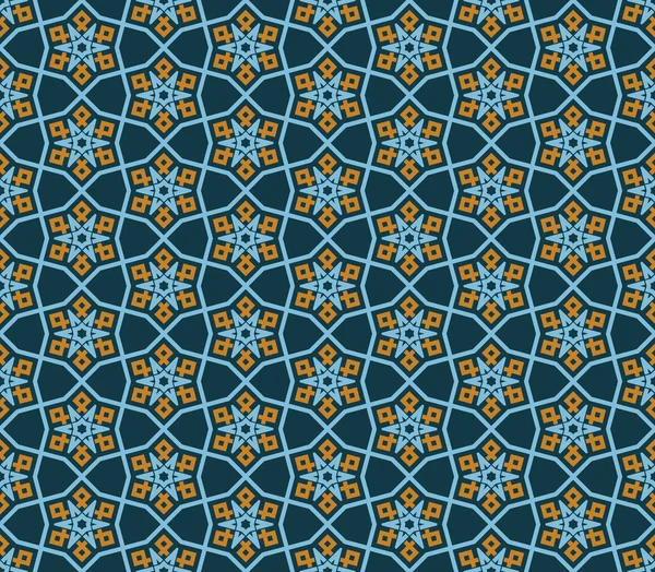 Symétries décoratives sans couture, illustration vectorielle motif ornement — Image vectorielle