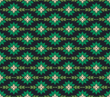 sorunsuz çiçek süsleme desen vektör çizim