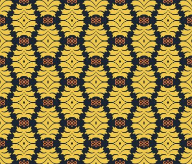 sorunsuz çiçek süsleme desen vektör çizim