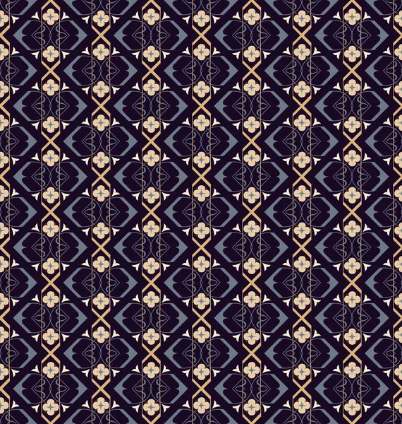 Motif d'ornement sans couture arabe. Décoration ornementale motif fond — Image vectorielle