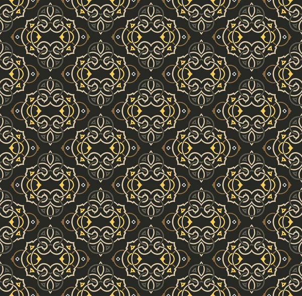 Motif d'ornement sans couture arabe. Décoration ornementale motif fond — Image vectorielle