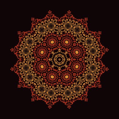 Mandala süsleme arka plan. Yuvarlak Vintage dekor elementleri.