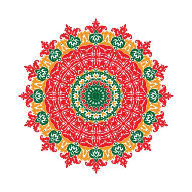 Mandala süsleme arka plan. Yuvarlak Vintage dekor elementleri.