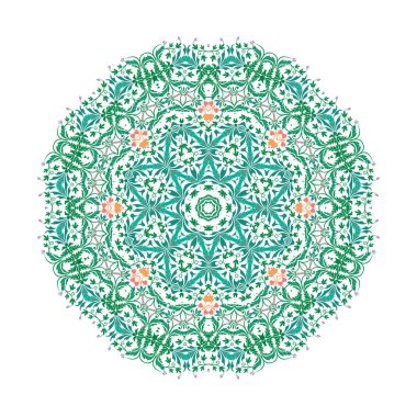 Mandala süsleme arka plan. Yuvarlak Vintage dekor elementleri.