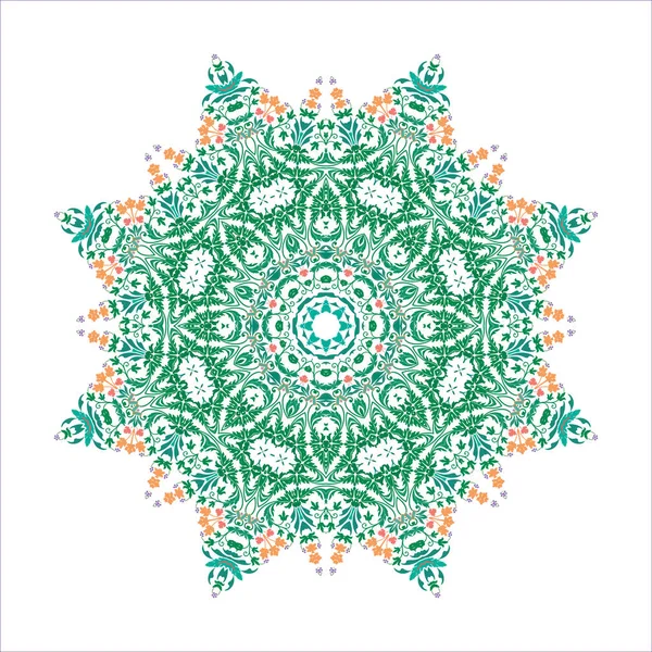 Mandala Ornamento fondo. Elementos decorativos Vintage redondos . — Vector de stock