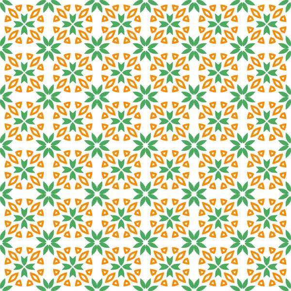 Flor geométrica floral sin costura patrón de fondo — Vector de stock