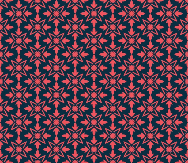 Fleur géométrique floral fond motif sans couture — Image vectorielle