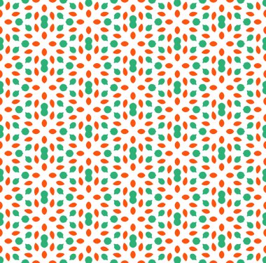 Çiçek fayans sorunsuz vektör Pattern.flower geometrik doku desen arka plan.