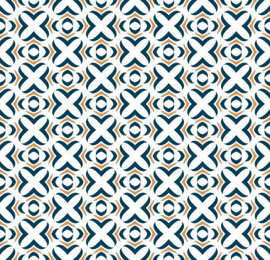 Soyut, dikişsiz süs deseni. Vektör illüstrasyonu.