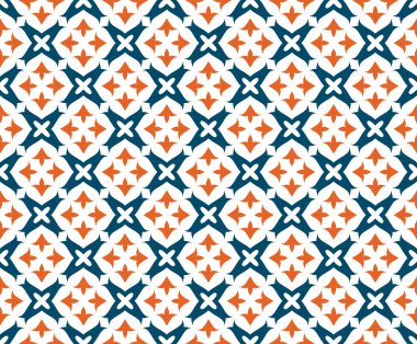 Soyut, dikişsiz süs deseni. Vektör illüstrasyonu.